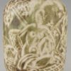 Autumn Art Deco ceramic vase with nudes in an orchard