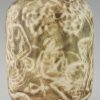 Autumn Art Deco ceramic vase with nudes in an orchard