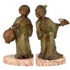 Art Deco bookends with Chinese children