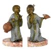 Art Deco bookends with Chinese children