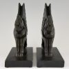 Serre livres Art Deco Pagasus cheveaux ailés