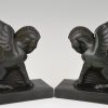 Art Deco Pagasus winged horse bookends