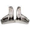 Art Deco silvered bronze walrus bookends