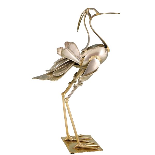 Oiseau, sculpture de couverts