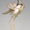 Oiseau, sculpture de couverts