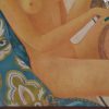 Art Deco schilderij oriëntaalse vrouw met gumbri