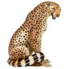 Mid Century Ceramic cheetah leopard sculpture.