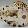 Mid Century Ceramic cheetah leopard sculpture.