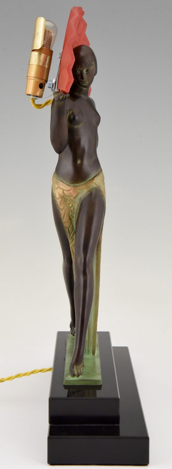 Lampe style Art Deco ESPANA danseuse a l’eventail