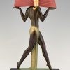 Art Deco stijl lamp ESPANA Spaanse danseres met waaier