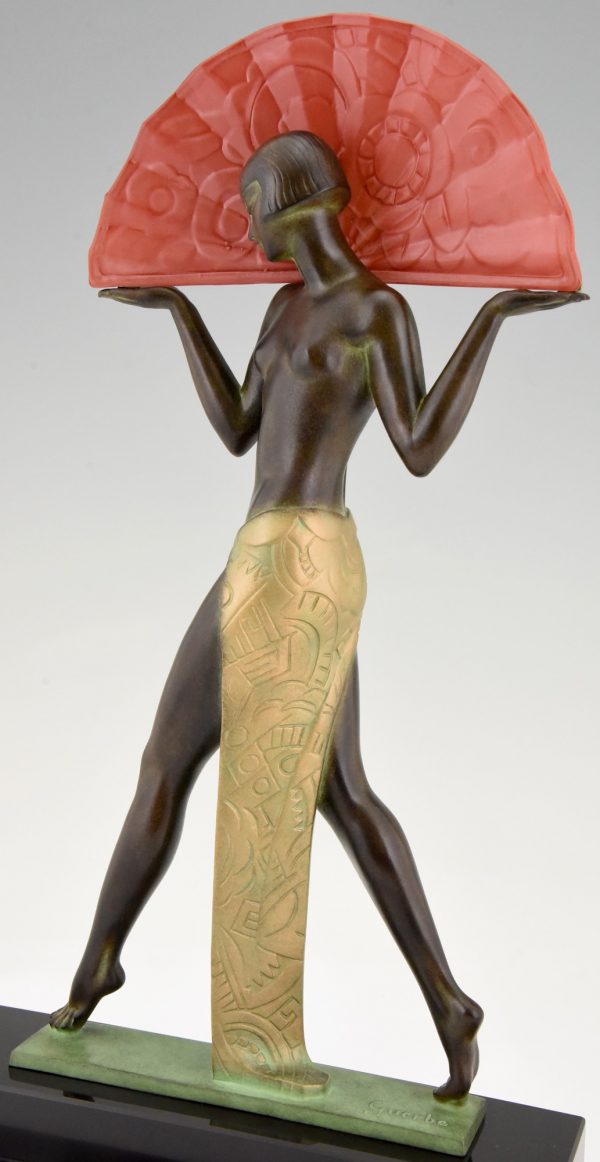 Lampe style Art Deco ESPANA danseuse a l’eventail