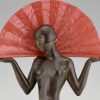 Art Deco style lamp ESPANA Spanish dancer with fan