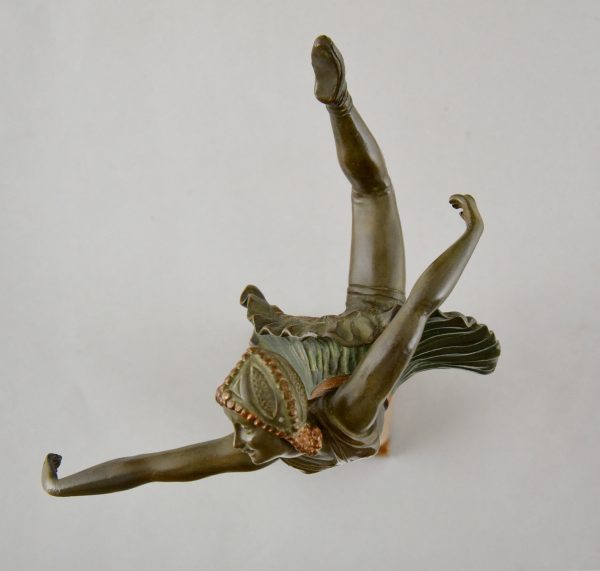 Art Deco Bronze Tänzerin Ballerina