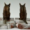 Art Deco mouse bookends