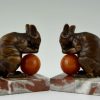 Art Deco mouse bookends