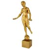 Art Deco sculptuur vrouw met lauwerkransen