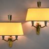 Mid Century bronze arrow sconces