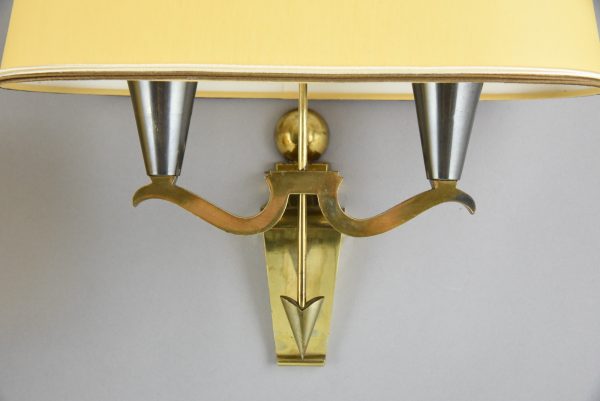 Mid Century bronze arrow sconces