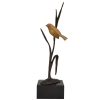 Art Deco Skulptur Bronze Vogel auf Zweig