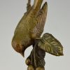 Areco sculptuur vogel op tak