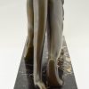 Art Deco sculptuur bronzen panter