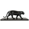 Art Deco sculpture of a black panther.