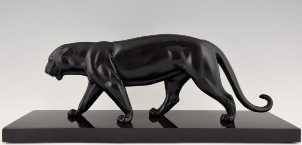 Art Deco sculptuur zwarte panter