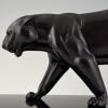 Art Deco sculpture of a black panther.