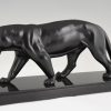 Art Deco sculpture of a panther