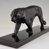 Art Deco sculpture of a panther