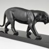 Art Deco sculpture of a panther