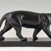 Art Deco sculpture of a panther