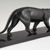 Art Deco sculpture of a panther