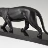 Art Deco sculpture of a panther