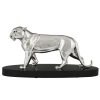 Art Deco verzilverd bronzen beeld panter