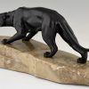 Art Deco bronze sculpture panther.