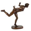Art Nouveau bronzen sculptuur Tamara Karsavina, Russische ballerina