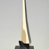 Sculpture abstrait en bronze 1970