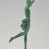 Diane, sculpture Art Deco femme a l’arc