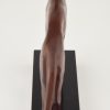 Art Deco bronzen sculptuur windhond