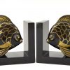 Art Deco fish bookends