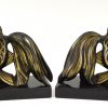 Art Deco fish bookends