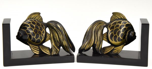 Art Deco fish bookends