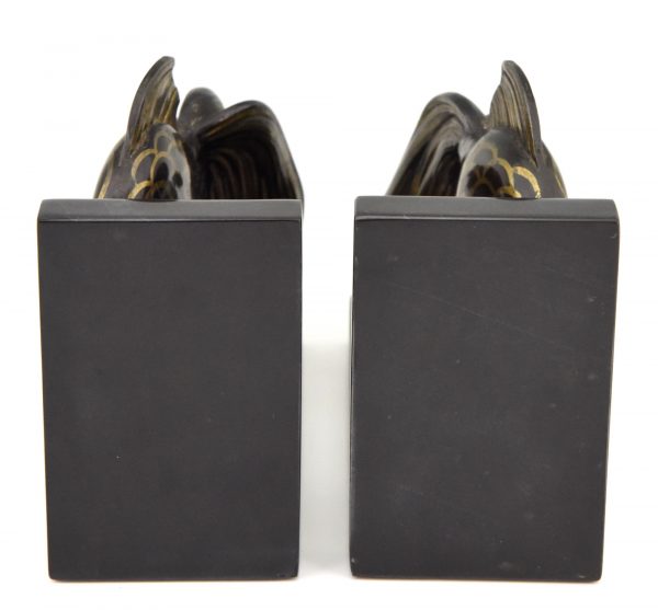 Art Deco fish bookends