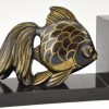 Art Deco fish bookends