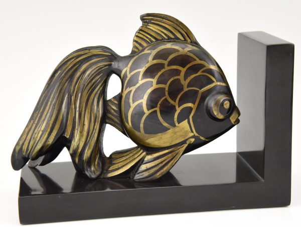 Art Deco fish bookends