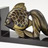 Art Deco Fisch Buchstützen.