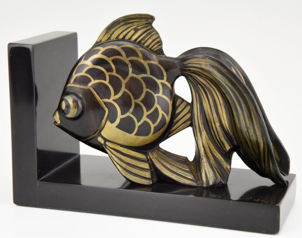 Art Deco fish bookends