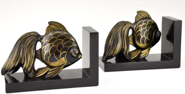 Art Deco fish bookends