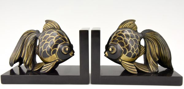 Art Deco fish bookends